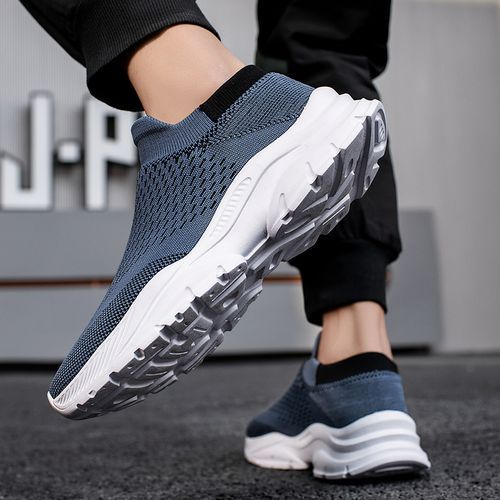 Flangesio High Quality Socks Sneakers Men Slip On Sports Shoes