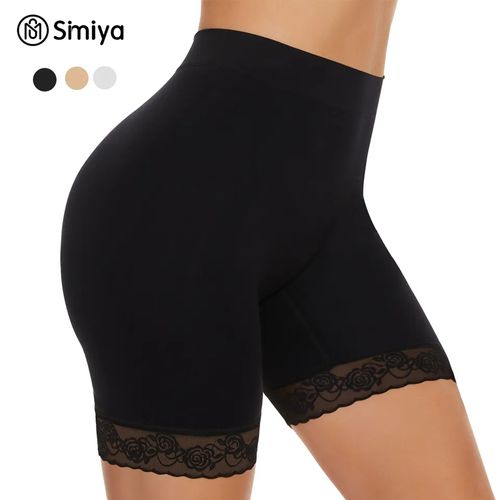 Fashion 3Pc Sexy Lace Silk Quality Seamless Biker Shorts Underwear