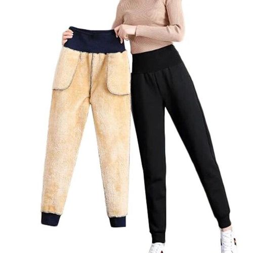 16 Jeans Winter Pants Women Plus Velvet Warm Elastic High Waist Sweatpants  hot pants @ Best Price Online