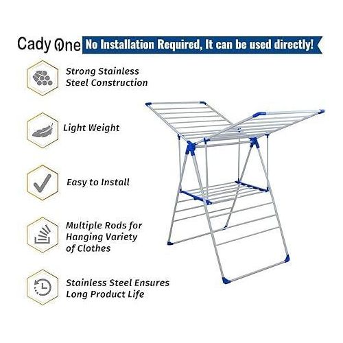 product_image_name-Generic-Clothes Drying Rack - Heavy Duty Flat Mesh Drying Rack for Bed Linens, Clothes, Scarves-2