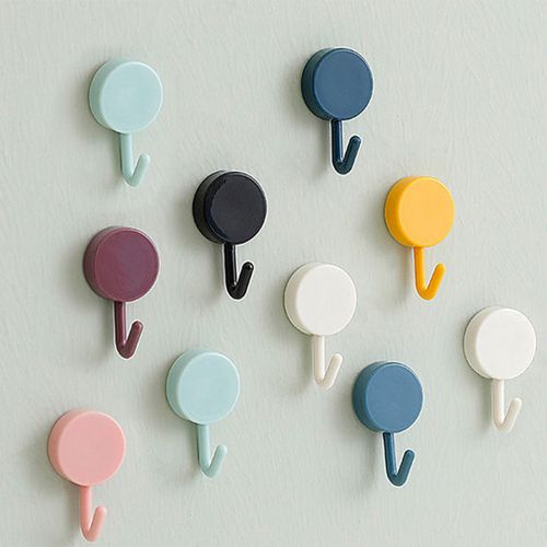 Generic 10PCS Self Adhesive Wall Hook Strong Without Drilling @ Best Price  Online