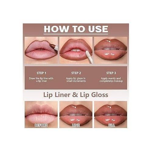 product_image_name-Generic-6pcs Nude matte Lip liner + FREE Lip gloss-1