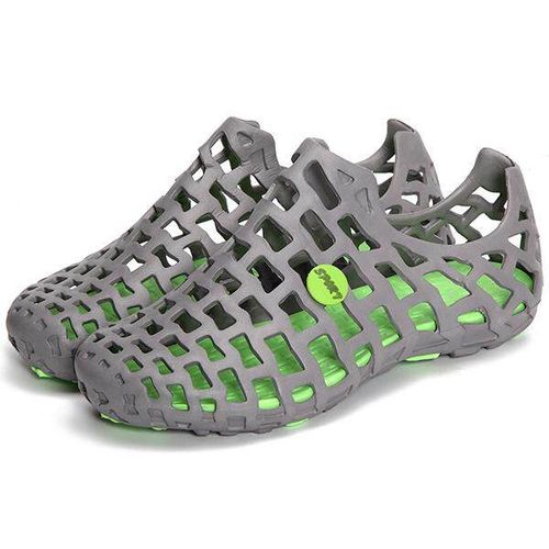 Generic Fashion Big Size Breathable Hollow Out Pure Flat Casual