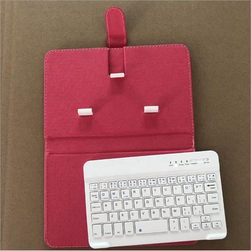 product_image_name-Generic-Portable Wireless Bluetooth Keyboard For Smart Phones + Leather Case Cover-4