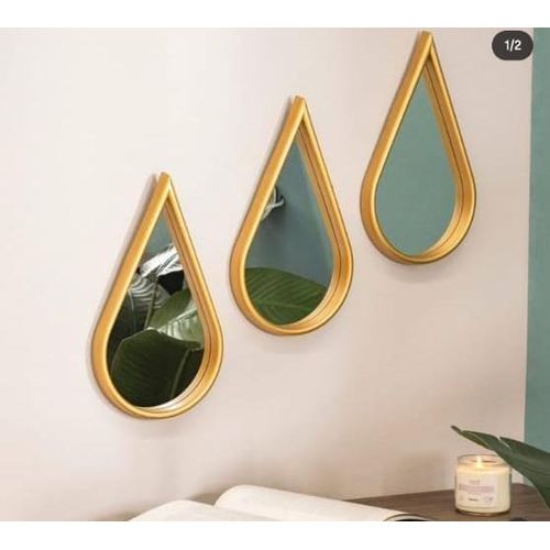 product_image_name-Generic-3-in-1 Decorative Wall Hanging Mirrors – Stylish Home Décor Set-1