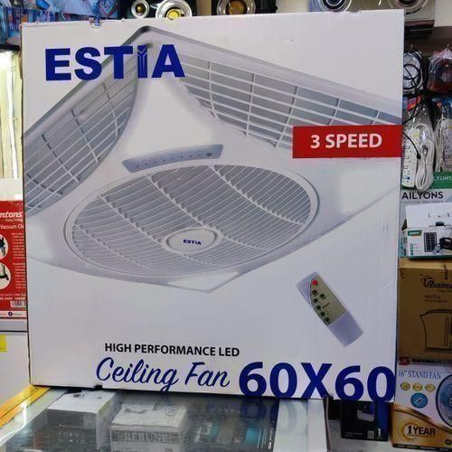 product_image_name-Estia-60cm × 60cm Recessed Louver Ceiling Fan WHITE-1