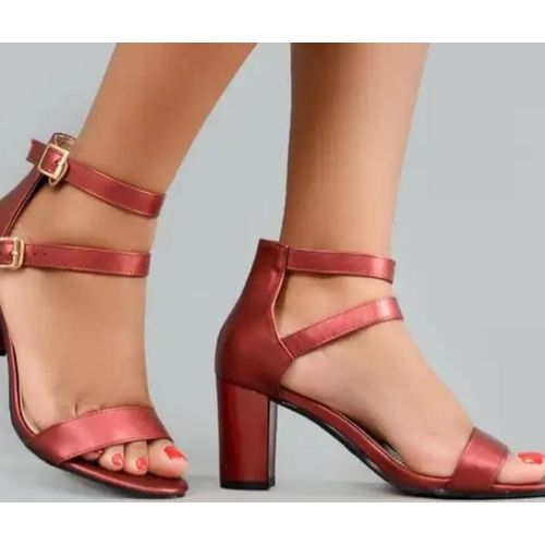 Red Sandals Luxury Designer Heels Women Sandals 2023 Sexy Rhinestone Square  Buckle Ankle Summer Shoes Ladies High Heels - AliExpress