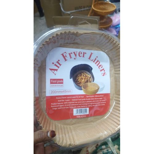 product_image_name-Generic-Air fryer disposable paper liner,non_stick  Oil proof parchment mat for cooking microwave oven sheets special baking-4