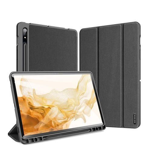 product_image_name-Generic-Slim Case For Samsung Galaxy Tab S8 Plus 2022/S7 FE 2021/S7 Plus 2020 12.4 Inch With S Pen Holder, Ultra Thin Lightweight Tri-Fold Stand Cover Auto...-1