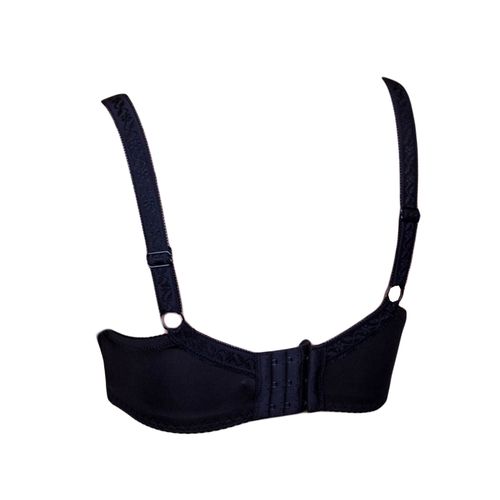 product_image_name-Fashion-Beautiful Black Soft Lace Underwired Push-up Bra - With Plus Sizes-3