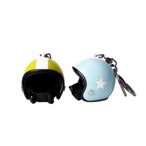 Car Key Chain,Motorcycle Creative Safety Helmet Keychain Motorcycle Hat Key  Holder