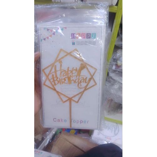 product_image_name-Generic-Acrylic Birthday Cake Topper  Elegant, Reusable & Picture-Perfect!-4