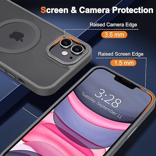 product_image_name-Magsafe2-iPhone 11 Case Magnetic Translucent Matte Phone Cases 6.1" with MagSafe-4