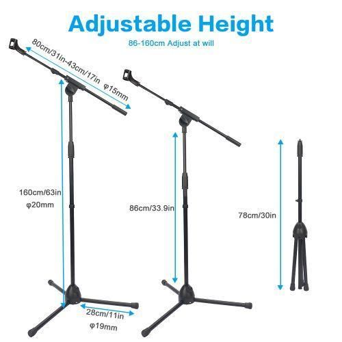 product_image_name-Generic-Adjustable Floor Standing Microphone Stand-2