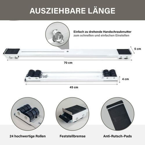 product_image_name-Generic-Washing Machine /Refrigerator  metal thickened, set of 2 Stand Base -3