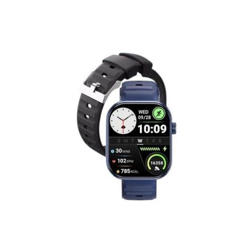 product_image_name-Itel-Smart Watch Fit 020 ISW-020, IP68 Waterproof, With Replaceable Straps - Deep Blue-1