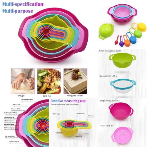 product_image_name-Generic-10in1 Measuring Bowl/Sieve & Cups-1