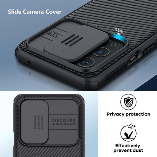 product_image_name-Nilkin-OnePlus 9 RT, One+ 9RT Camera Open Close All Side Protection Hard Plastic Back Cover Case for One Plus 9 RT (Black)-4