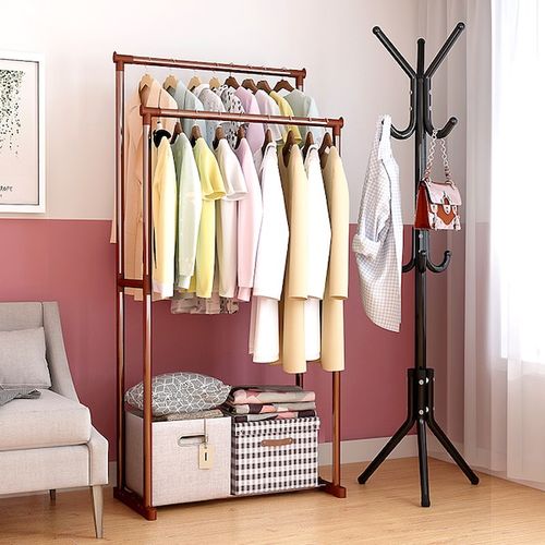 Generic Floor Standing Coat Rack Handbag Clothes Hat Rack