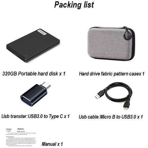 product_image_name-GtyGo-Portable External Hard Disk 320 GB USB3.0 High Speed Handcrafted Fabric Surface-2