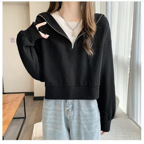 Generic Japanese Kawaii Zip Up Sailor Collar Hoodie Sweatshirt Fake 2 Piece S Harajuku Y2k Long Sleeve Cute S Best Price Online Jumia Kenya