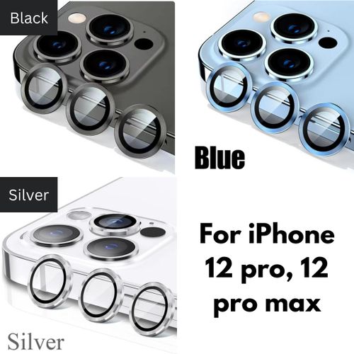 product_image_name-Generic-iPhone 12 Pro Max Phone Case, Metal Ring Camera Lens Protector for Enhanced Scratch Resistance-1