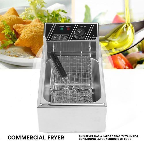 product_image_name-Generic-4.5L 2500W Commercial Stainless Steel Electric Deep Fryer With Basket 220V CN Plug-6