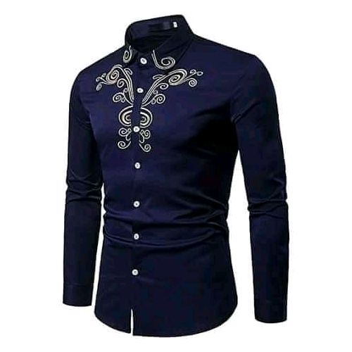 Fashion Men African Print Long Sleeve Traditional Shirt @ Best Price ...