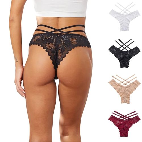 Fashion 6PCs New Strappy Lace Panties Ladies Panty(Hips 36-42inc