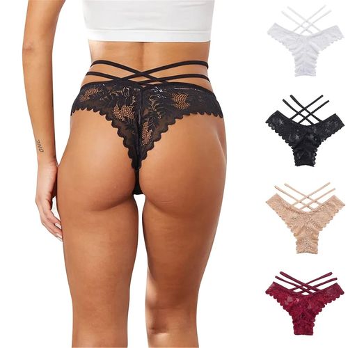 Fashion 6PCs New Strappy Lace Panties Ladies Panty(Hips 36-42inc) @ Best  Price Online