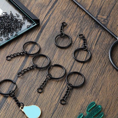 360 Pieces Keychain Rings for Crafts Including 90 Pieces Keychain