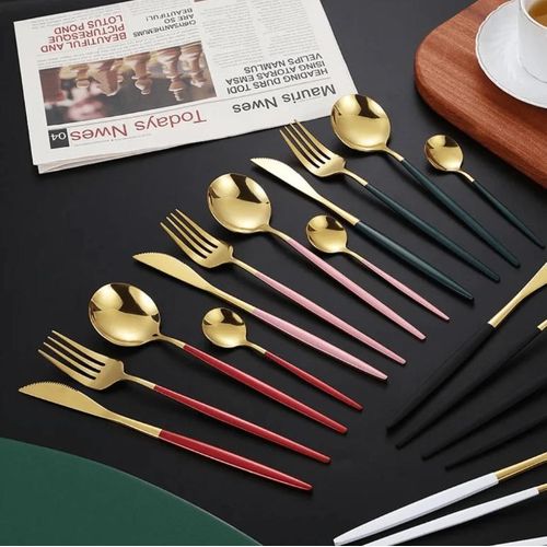 product_image_name-Generic-24pc stainless steel golden cutlery set-1