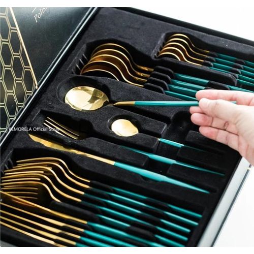 product_image_name-Generic-24pc stainless steel golden cutlery set-4