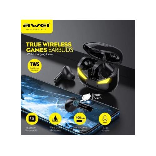 product_image_name-Awei-T35 True Wireless Bluetooth Earbuds – ENC Noise Reduction, Touch Control, Long Battery Life-2