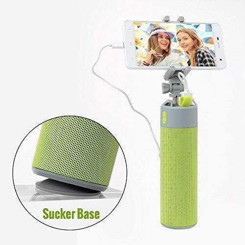 product_image_name-Generic-GREEN Multi Functional Wireless Speaker With Selfie Stick , Power Bank, Flashlight High Quality Speaker-RED-5