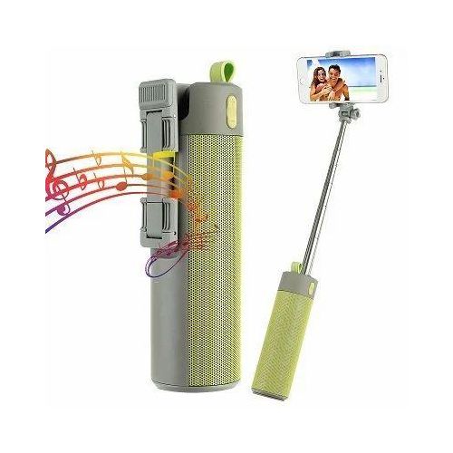 product_image_name-Generic-GREEN Multi Functional Wireless Speaker With Selfie Stick , Power Bank, Flashlight High Quality Speaker-RED-7