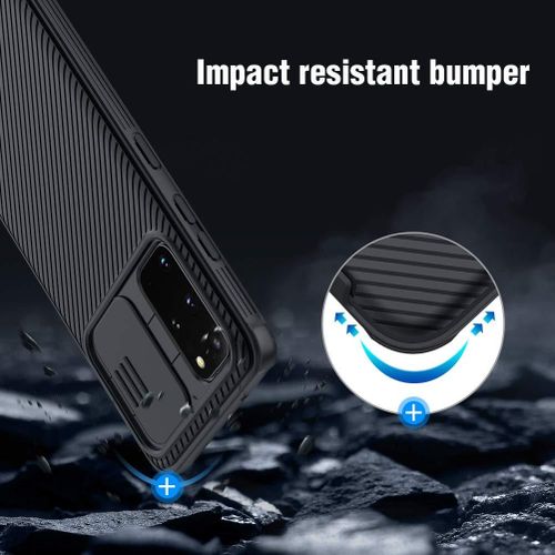 product_image_name-Nilkin-Galaxy S20 S 20 (6.2" Inch) CamShield Pro Camera Close & Open Double Layered Protection TPU + PC Black Color-4
