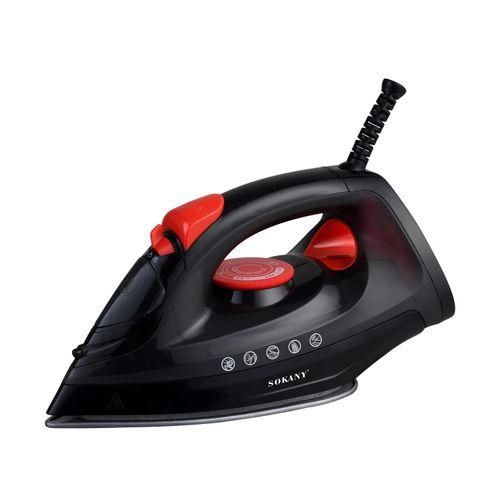 product_image_name-Sokany-1800W Steam Iron With Ceramic Soleplate And 190 Ml Water Tank-dry, Steam, And Spray Functions-2