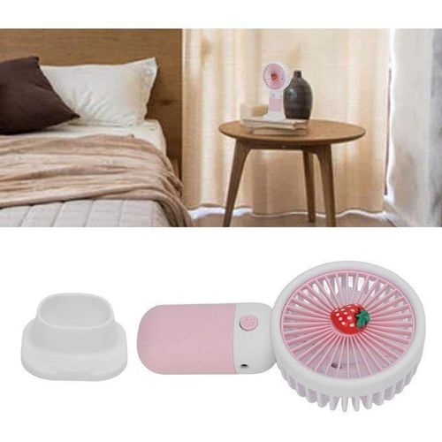 product_image_name-Generic-2 IN 1 Mini Fan Mini Usb Rechargeable Handheld  Portable mini Fan -4