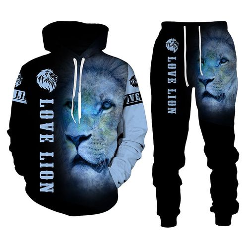 Generic The Lion King Autumn Winter 3D Printed Men s Hooded Sweater Set Men s Sportswear Tracksuit Long Sleeve Men s Clothing Suit Best Price Online Jumia Kenya
