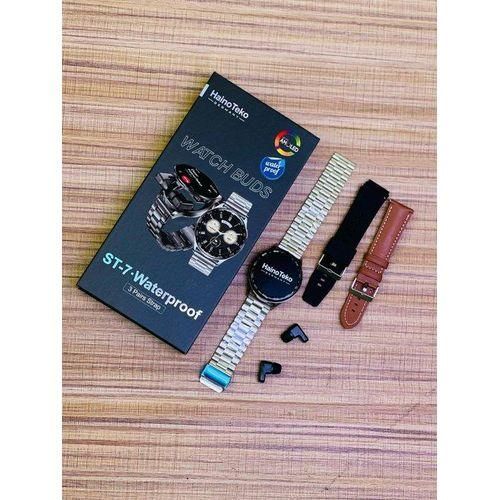 product_image_name-Haino Teko-ST-7 Smartwatch 1.61-inch AMOLED Curved Glass 3 Straps-1