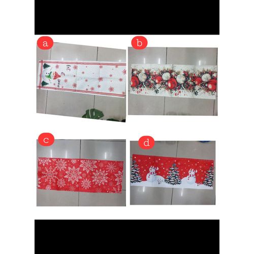 product_image_name-Generic-1pc Linen christmas table runners size 33*183cm-1