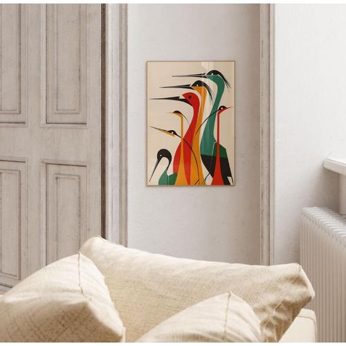 product_image_name-Jumia Arts-Vibrant Birds - Framed Wall Art -4
