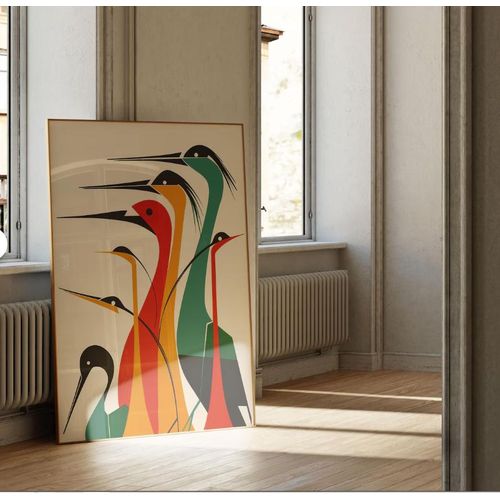 product_image_name-Jumia Arts-Vibrant Birds - Framed Wall Art -5