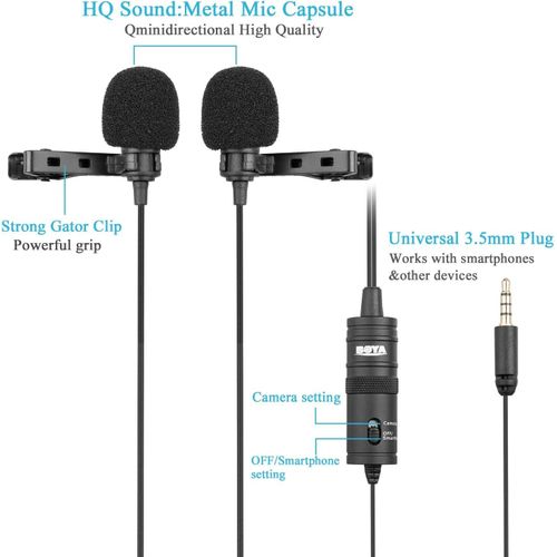 product_image_name-Generic-BOYA BY-M1DM Dual Mic System for Film Projects, Sermons and Public Speaking-2