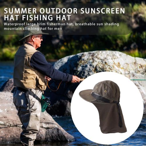 Fishing hat with neck protection sales