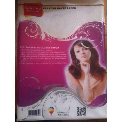 product_image_name-Generic-Clarion matte Glossy paper A4 size 100 pcs -2