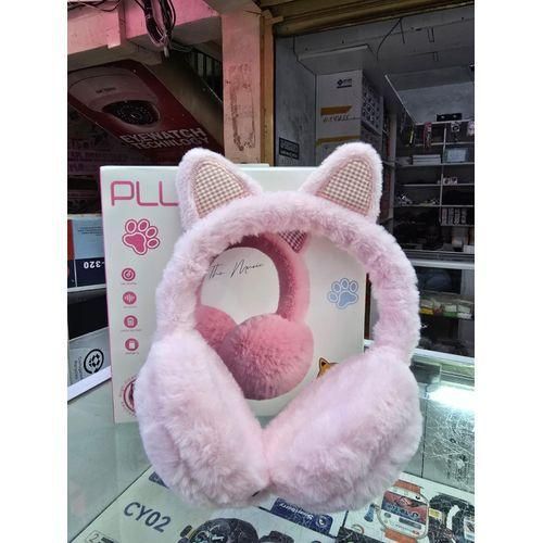 product_image_name-Generic-Plush Wireless Headphones – Cute Teddy Earmuffs Bluetooth Headset (Soft & Comfortable)-2