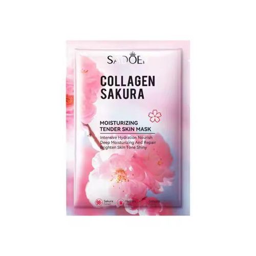 product_image_name-SADOER-10 Pcs Collagen Sakura Moisturizing Tender Skin Mask Intensive Hydration Nourish Repair Brighten Skin Tone Shiny-3