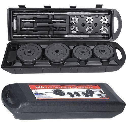 product_image_name-Generic-High Quality Iron Cast 50kg Dumbbells Weight Set in a case-3